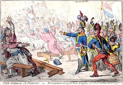 Buonaparte closing the farce of Egalité