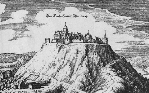 Burg Breuberg 1648. Free illustration for personal and commercial use.