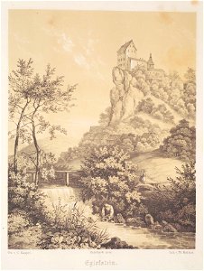 Burg Egloffstein ca 1840 001