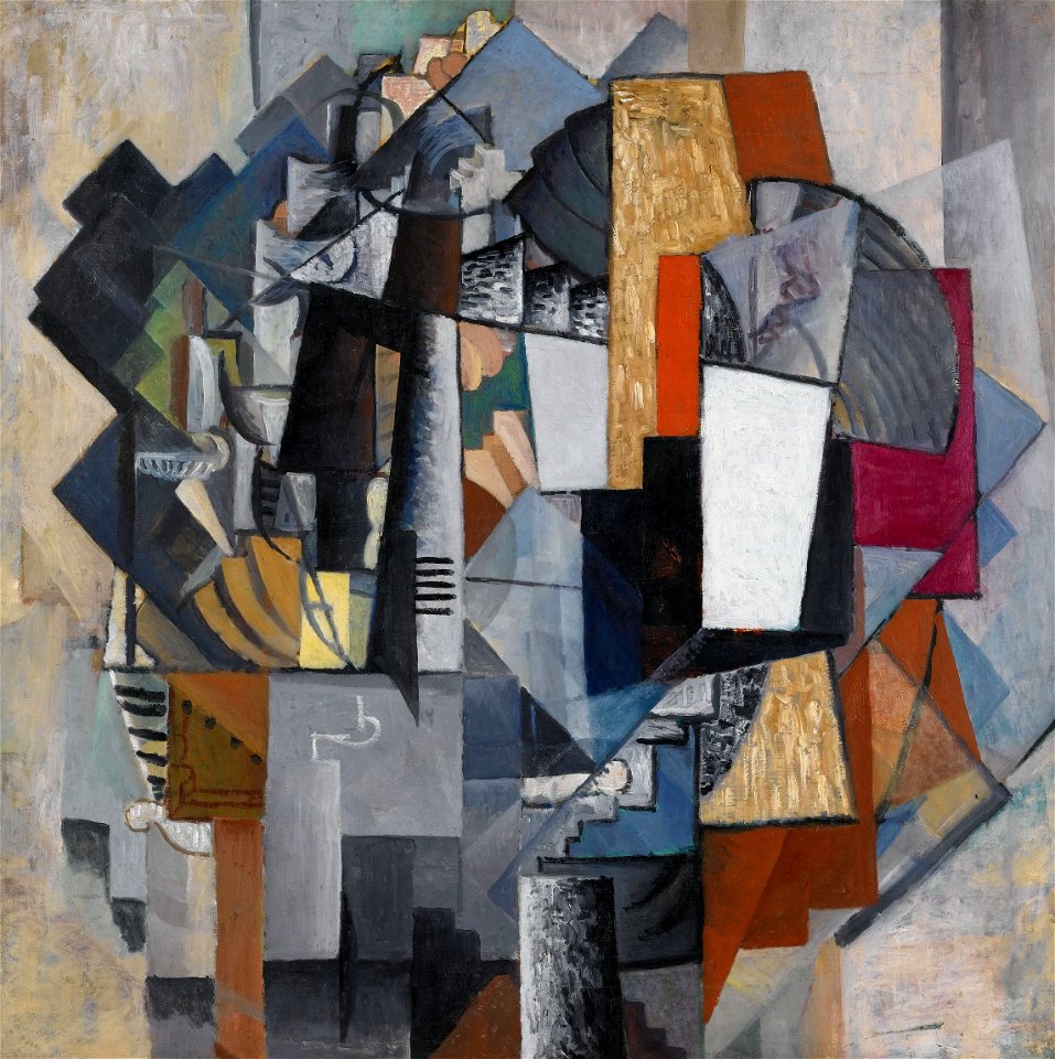 Bureau and Room, by Kazimir Malevich