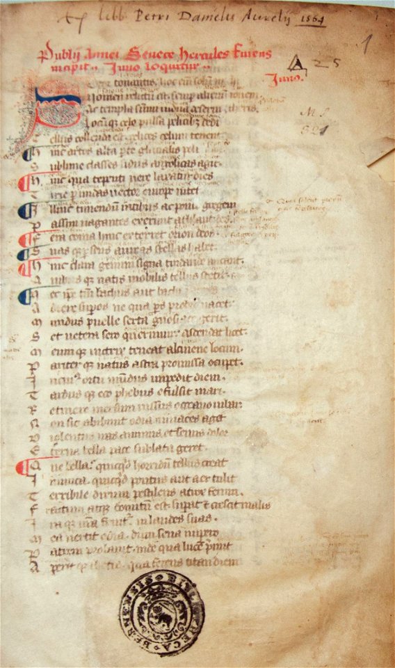 Burgerbibliothek Bern Cod 321 f1r