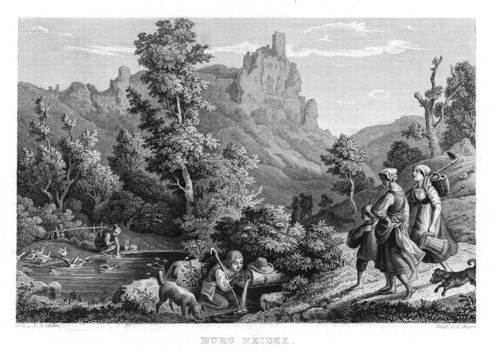 Burgruine Neideck 1840 001