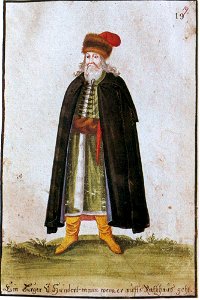 Burgess of the Council of the Hundred going to the city hall