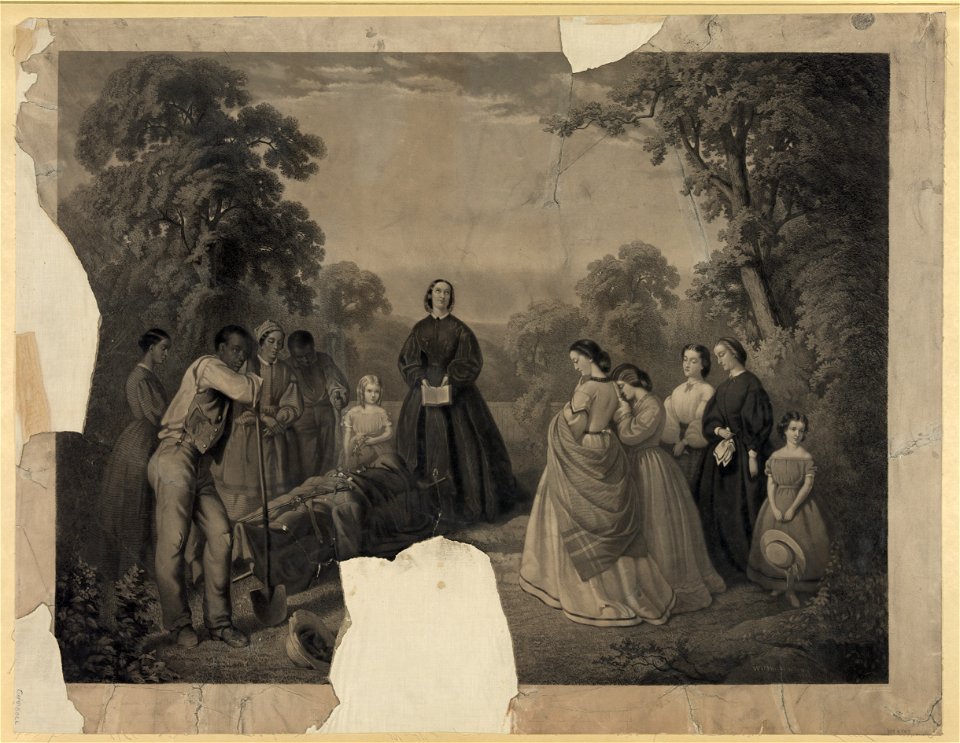 Burial of Latane) - (...) by W.D. Washington ; engraved by A.G. Campbell LCCN92505048