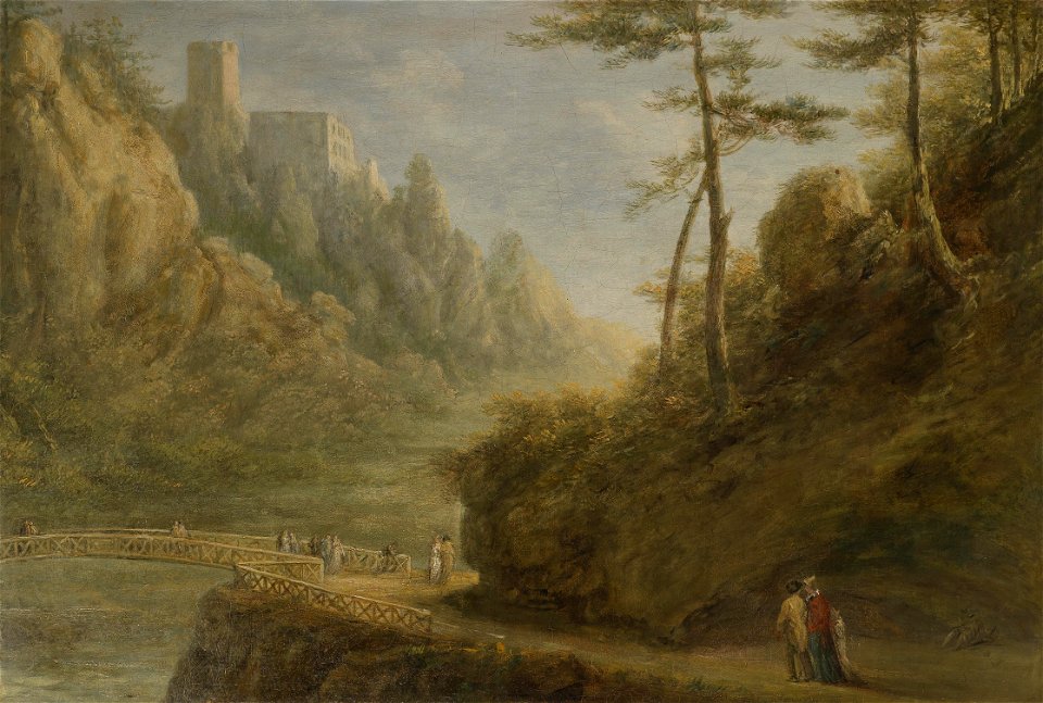 Burg Rauhenstein im Helenental c1810