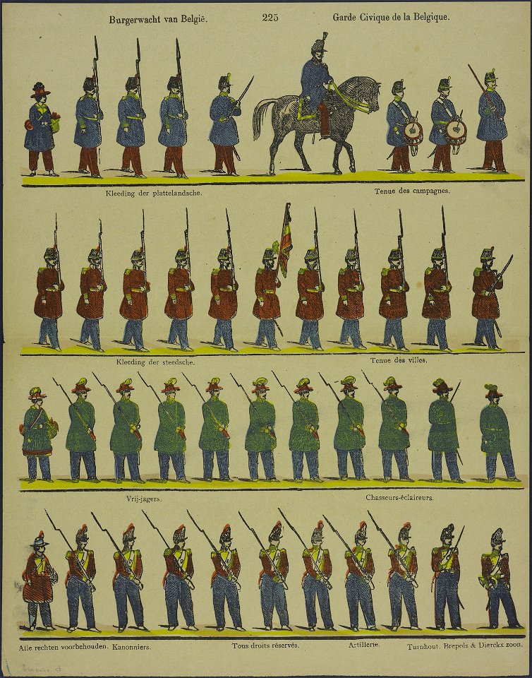 Burgerwacht van België-Catchpenny print-Borms 0317