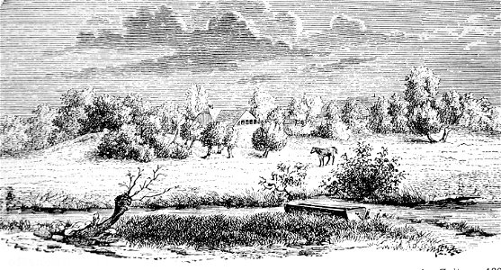 Burgstelle der Scheverlingenburg um 1800