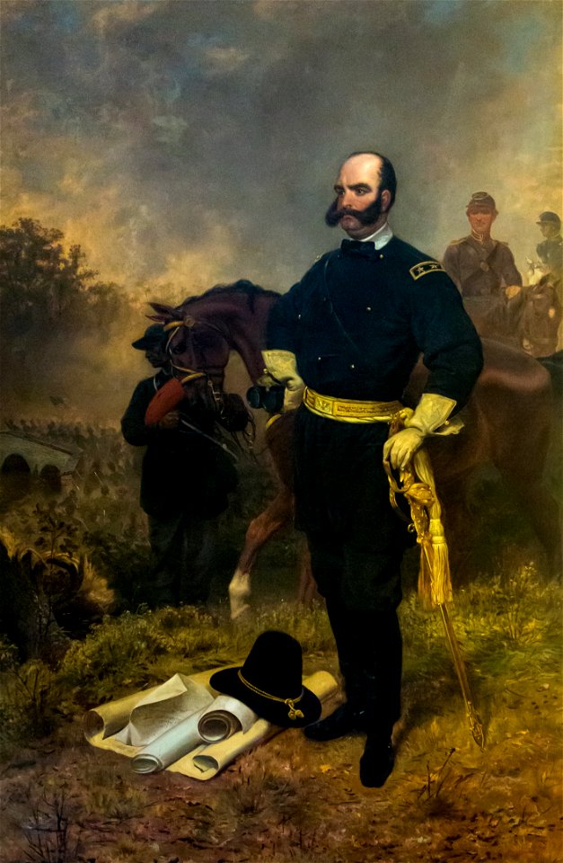 General Ambrose Burnside at Antietam by Leutze