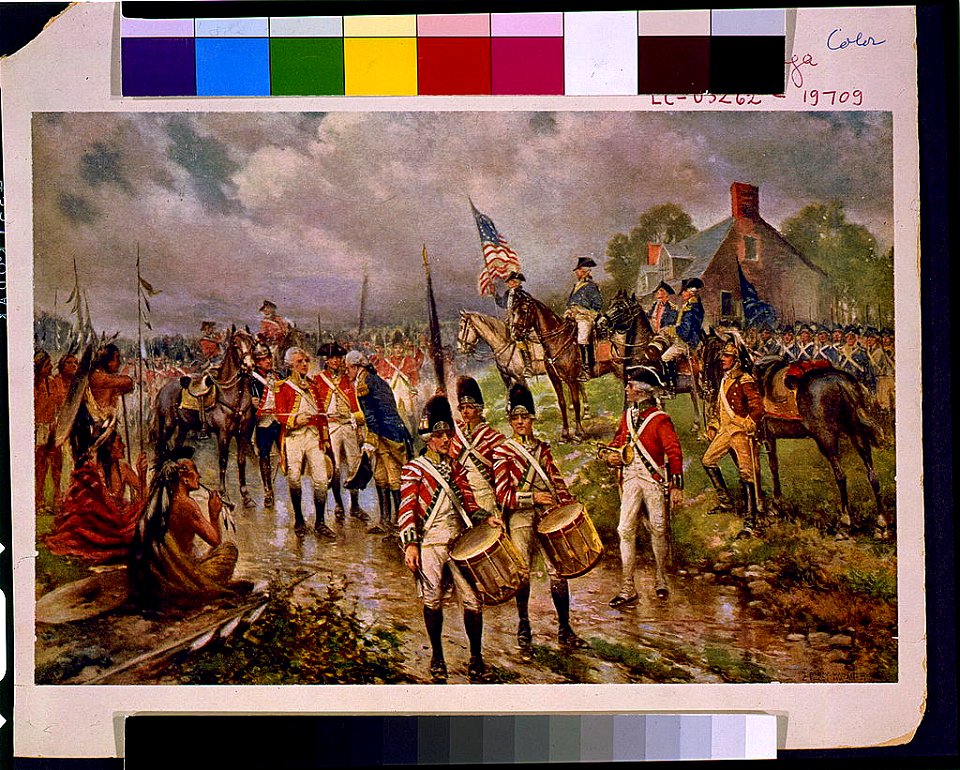 Burgoyne's surrender at Saratoga) - Percy Moran LCCN94504652