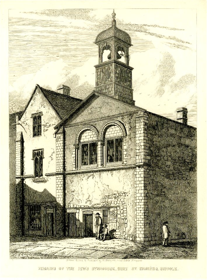 Remains of the Jew's Synagogue Bury St Edmunds Suffolk by Henry Davy