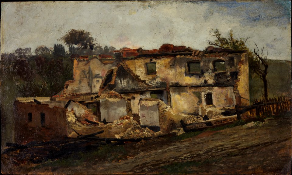 Carl Peter Burnitz - Zerstörtes Haus