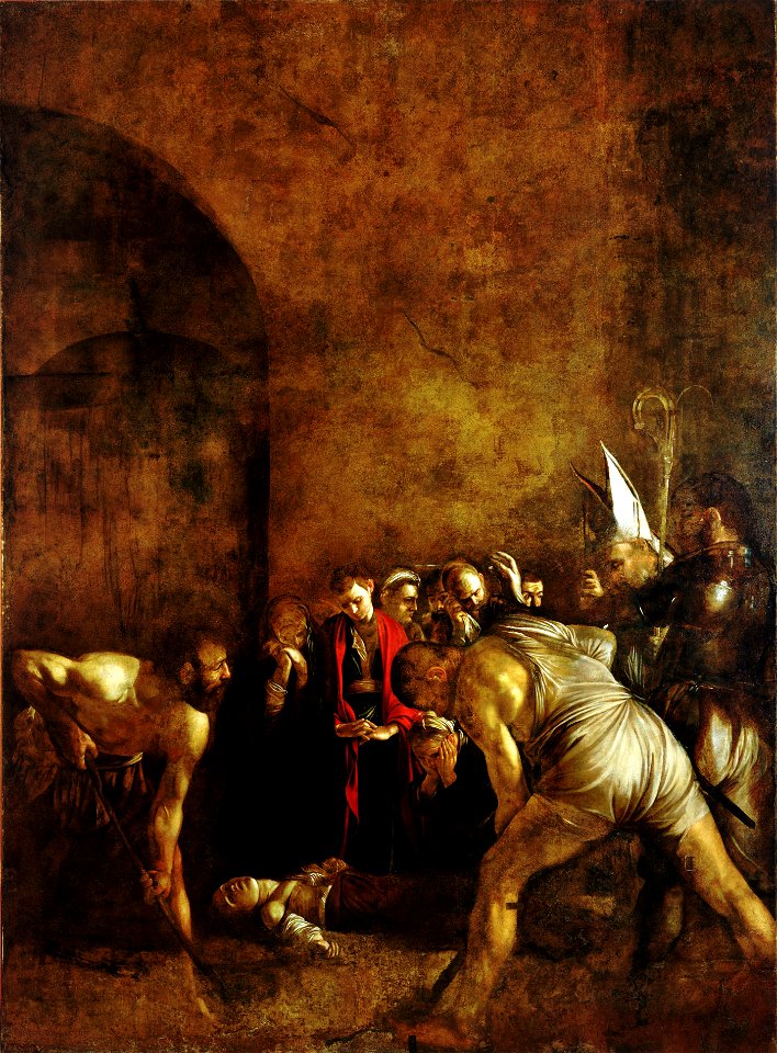 Burial of Saint Lucy-Caravaggio (1608)