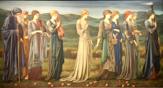Burne-Jones-Le cortège nuptial de Psyché