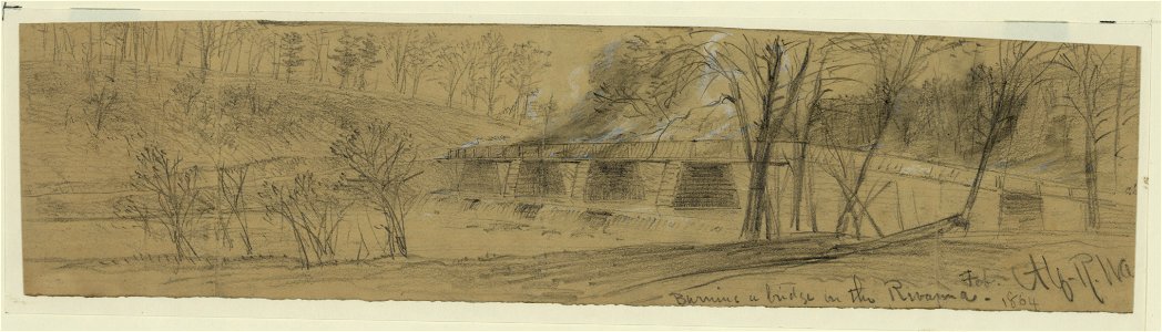 Burning a bridge on the Rivanna, Feb. 1864 LCCN2004660826