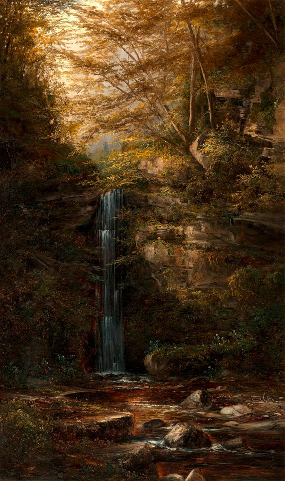 Madrone Falls of Milliken Creak by Norton Bush, 1882