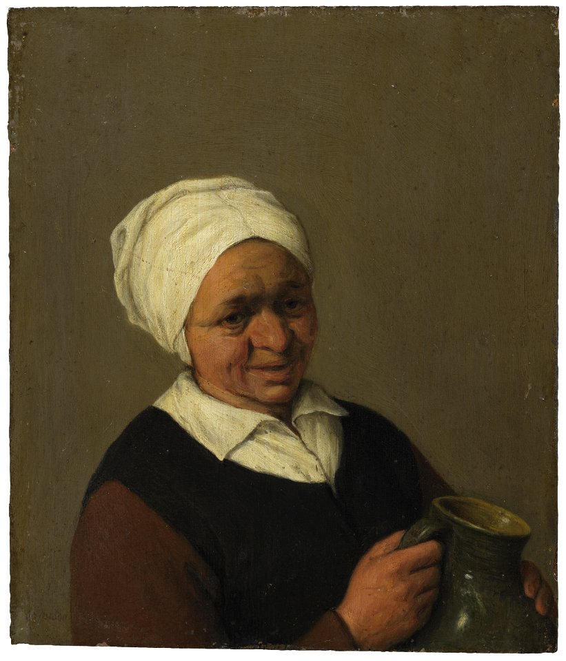 Bust of an Old Peasant Woman Holding a Jug - Nationalmuseum - 17551