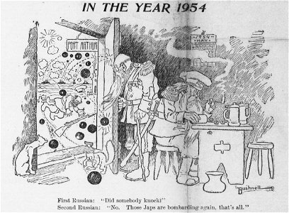 Bushnell cartoon about long-term prospects for the Russo-Japanese War