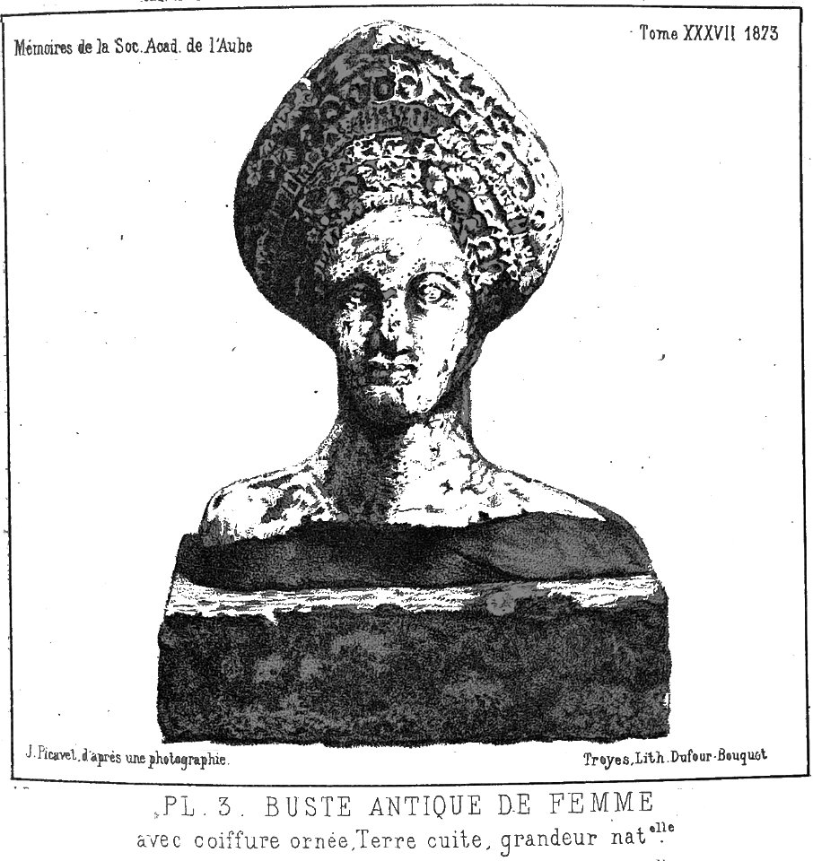 Buste antique la TOmbelle d'Aulnay 08341