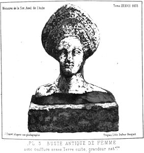 Buste antique la TOmbelle d'Aulnay 08341