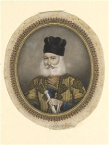 Bust portrait of Ahmad Baksh Khan