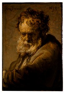 Bust of a Bearded Old Man, Rembrandt van Rijn, 1633, The Leiden Collection, New York City