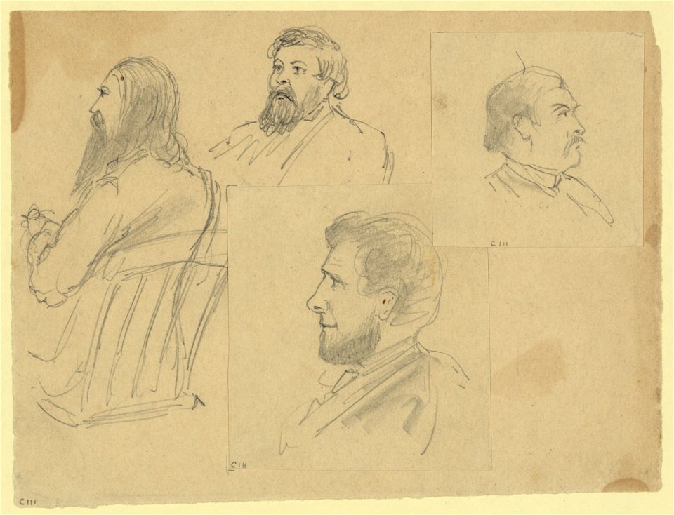 Bust portraits of four men including Colonel Hill of the Athens, Georgia Banner LCCN2004661166