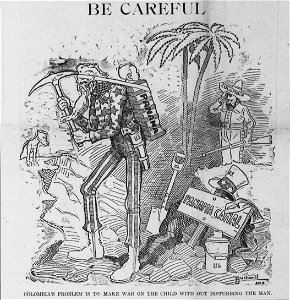 Bushnell cartoon about Colombian interest in Panama (January 4 1904)