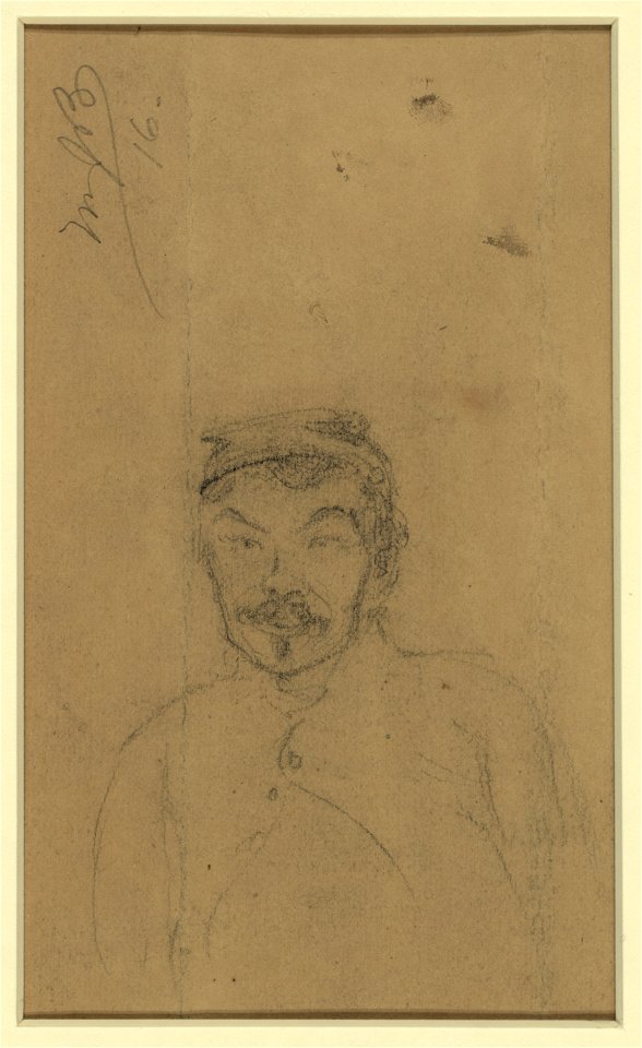 Bust-length portrait of a soldier LCCN2004660069