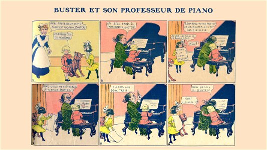 Buster et son professeur de piano 1