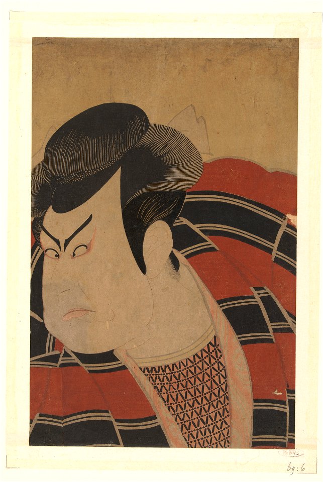 Busteportret van Kataoka Nizaemon VII.-Rijksmuseum RP-P-1969-6
