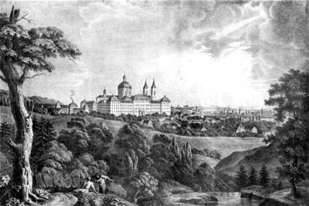 Butziger Weingarten von Nordosten um1830