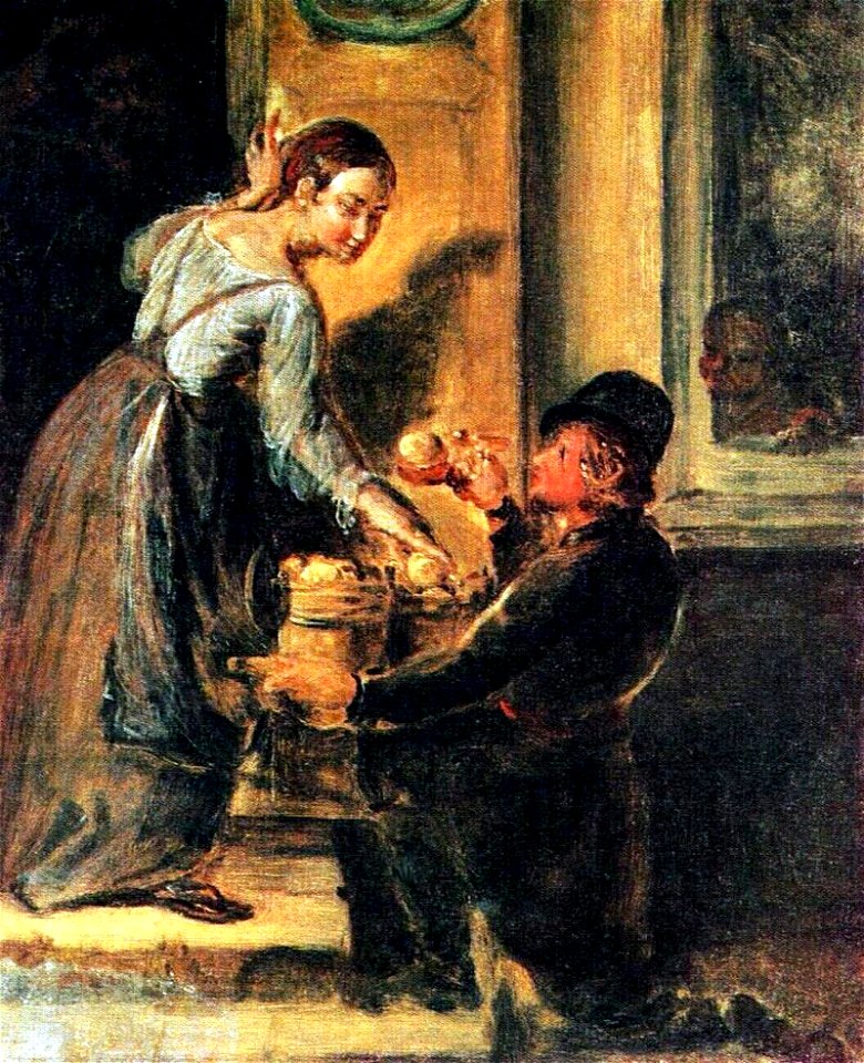 Buying apples by Tropinin