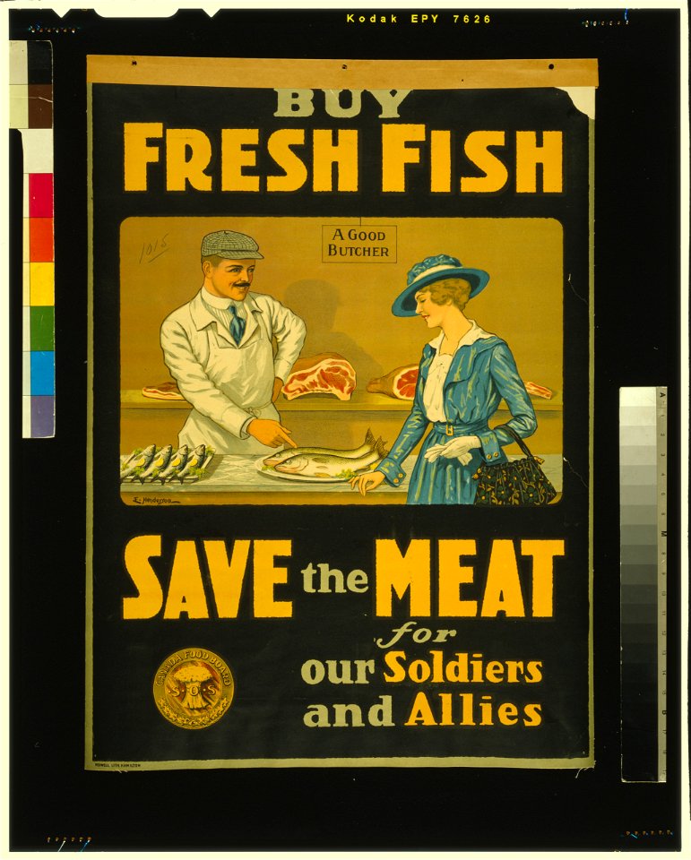 Buy fresh fish, save the meat for our soldiers and allies - E. Henderson. LCCN2005696903