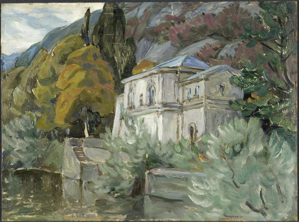 By Lago di Como. Study from Italy (Anna Boberg) - Nationalmuseum - 20539