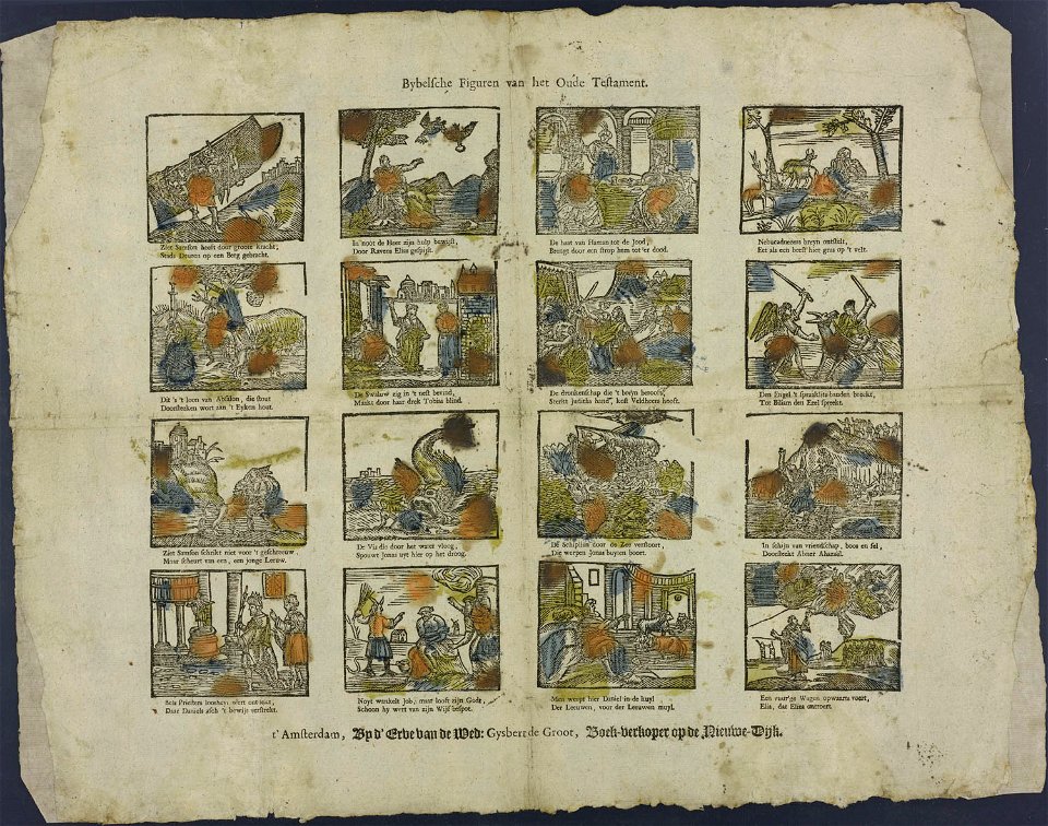 Bybelsche figuren van het Oude Testament-Catchpenny print-Borms 1005
