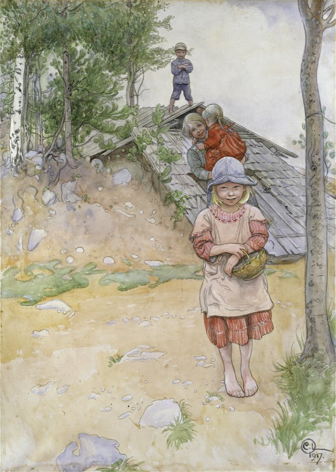 By the Cellar (Carl Larsson) - Nationalmuseum - 26033