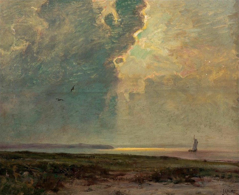 Illuminated Thunder Head, Georgian Lake by Howard Russell Butler