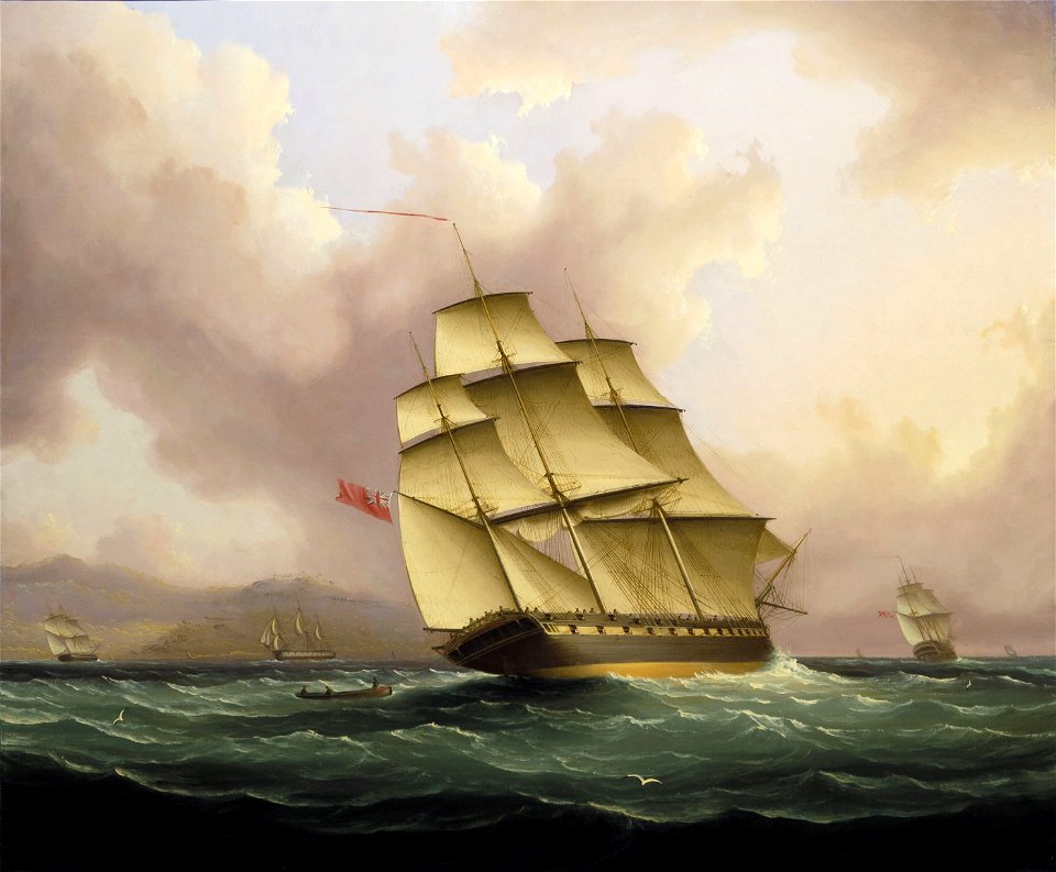 Off Barbados by James Edward Buttersworth