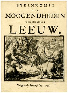 Byeenkomst der Moogendheden In het Hof van den Leeuw (The Assembly of the Powers in the Palace of the Lion) (BM 1854,0513.522.12)