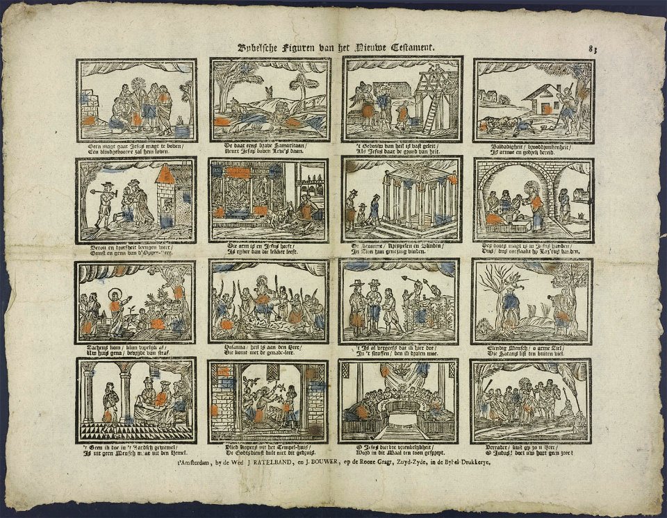 Bybelsche figuren van het Nieuwe Testament-Catchpenny print-Borms 0729