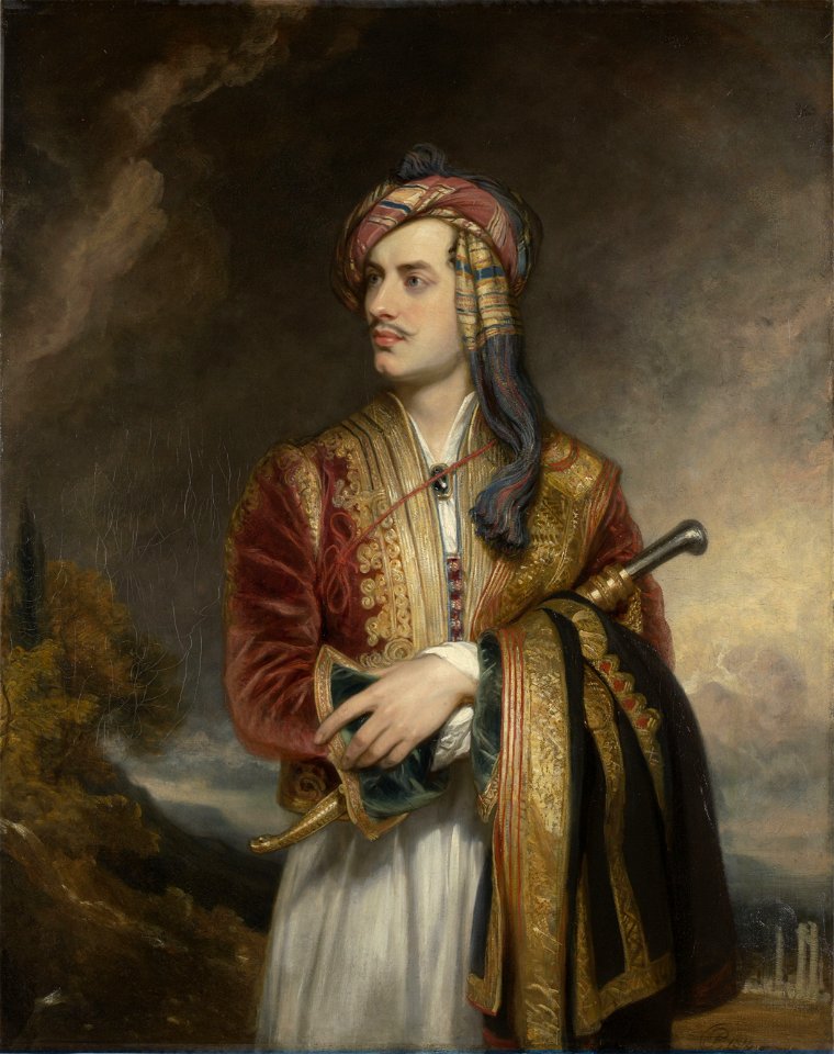 Lord Byron in Albanian Dress by Phillips, 1813