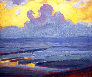 By the Sea, Piet Mondrian, 1909. Free illustration for personal and commercial use.