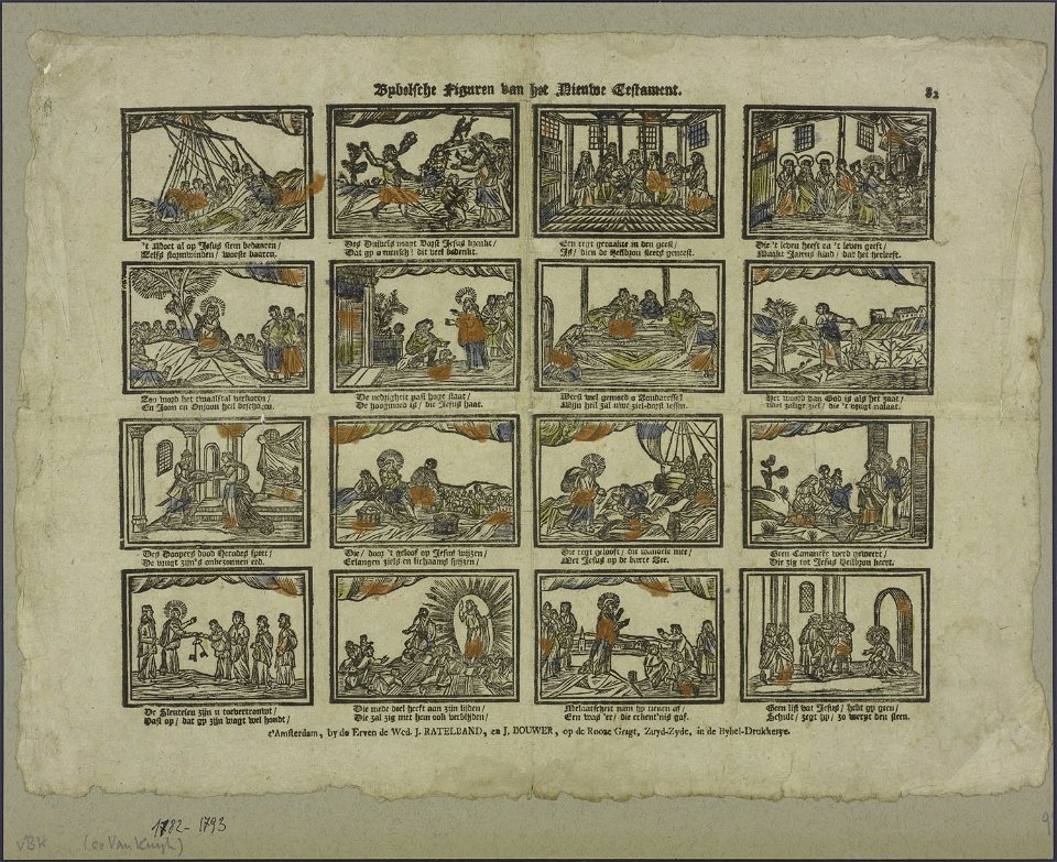 Bybelsche figuren van het Nieuwe Testament-Catchpenny print-Borms 0728