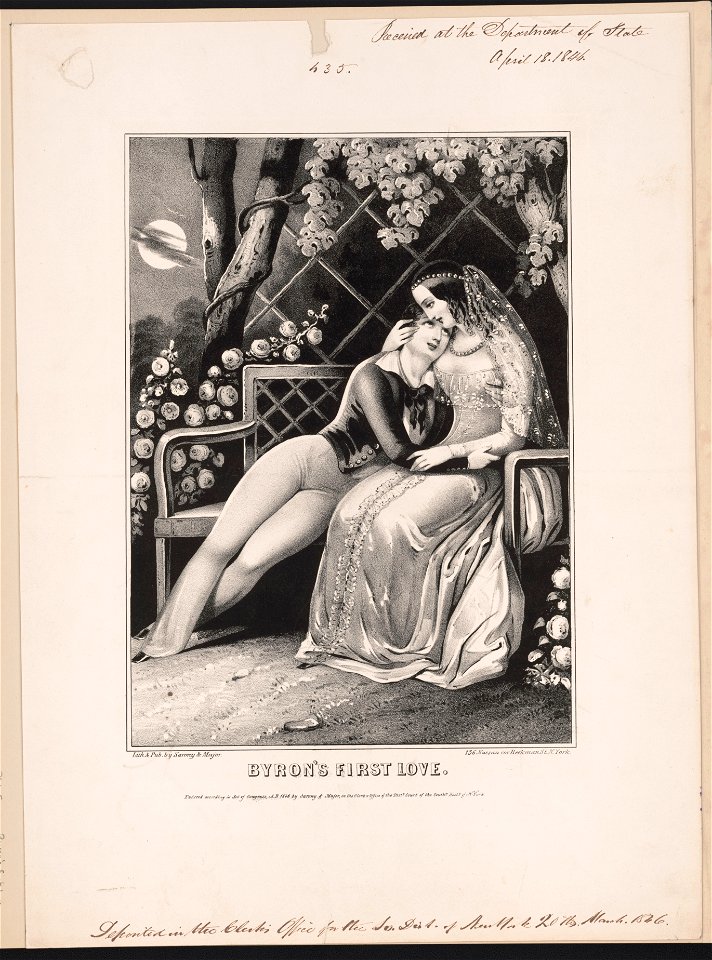 Byron's first love - lith. & pub by Sarony & Major 99 Nassau near Fulton St., N. Y. LCCN2012648864