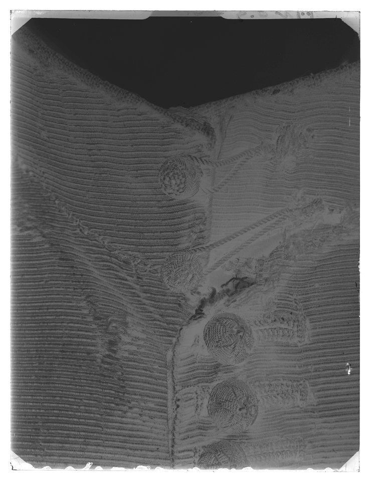 Byxor av svart sidenrips - Livrustkammaren - 11142-negative