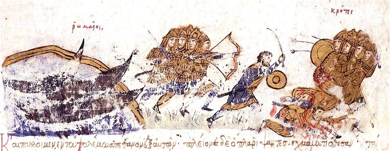 Byzantines under Krateros defeat the Cretan Saracens