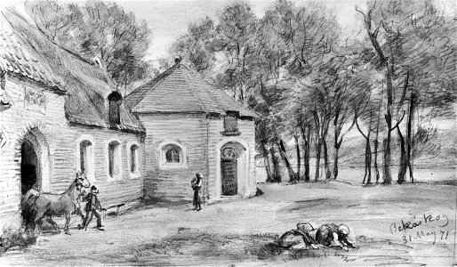 Bäckaskog, Kiaby socken, Skåne. Fritz von Dardel, 1871 - Nordiska Museet - NMA.0048361. Free illustration for personal and commercial use.