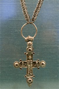 Byzantine reliquary cross Gundeslevmagle hoard Nationalmuseet 11690
