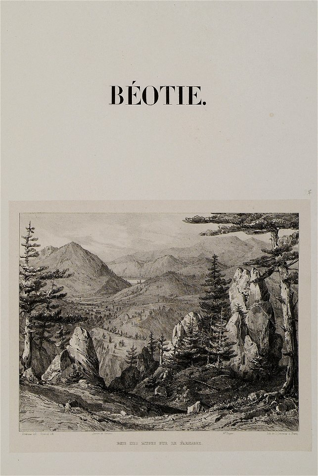Béotie Bois des Muses sur le Parnasse - Stackelberg Otto Magnus Von - 1834