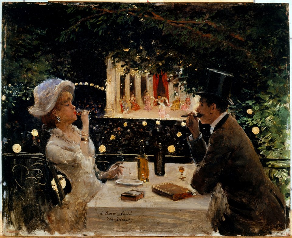 Béraud - Dîner aux Ambassadeurs, Vers 1880